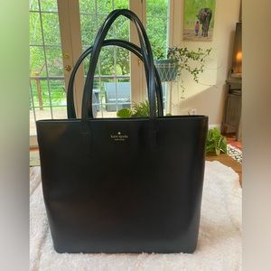 Kate Spade large black tote.  Great shape. Only used a few times